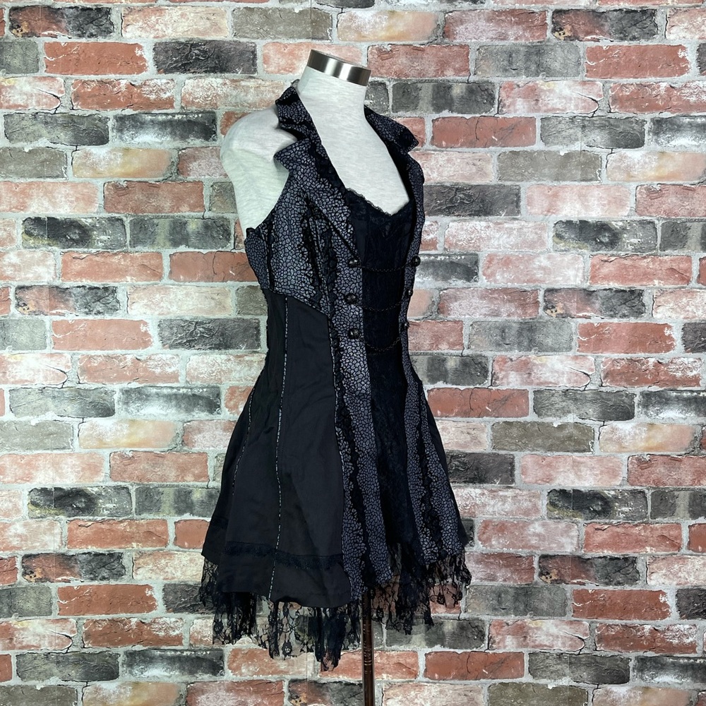 Tripp NYC Fleetwood Corset Gothic Halter Mini Dress - Picture 2 of 8